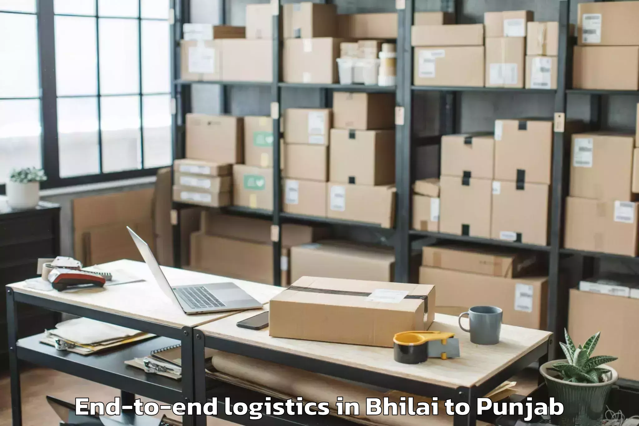 Easy Bhilai to Ludhiana West End To End Logistics Booking